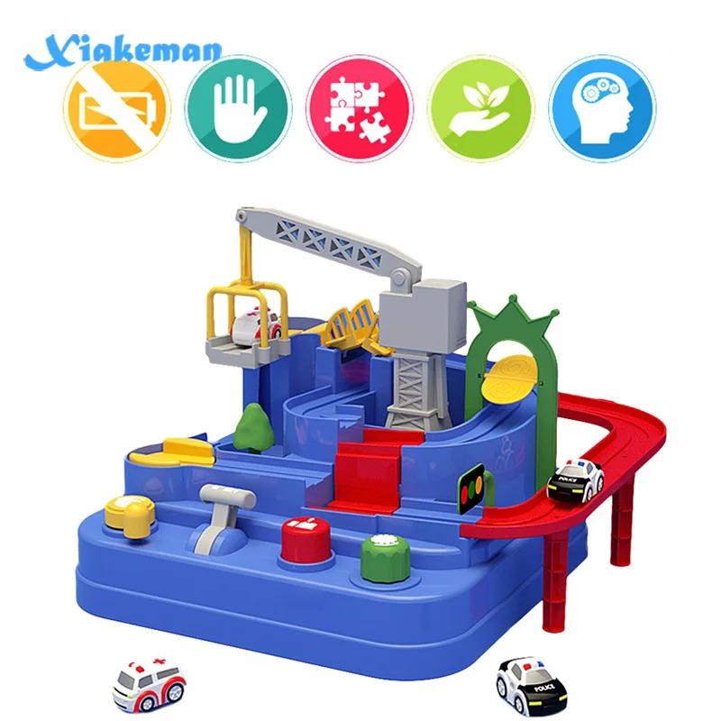 Детский игрушечный набор для парковки железной дороги городской вагон поезд