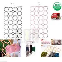 Scarf Hanger Multi Scarves Display Hang Ties Belt Organize Circle Storage Holder