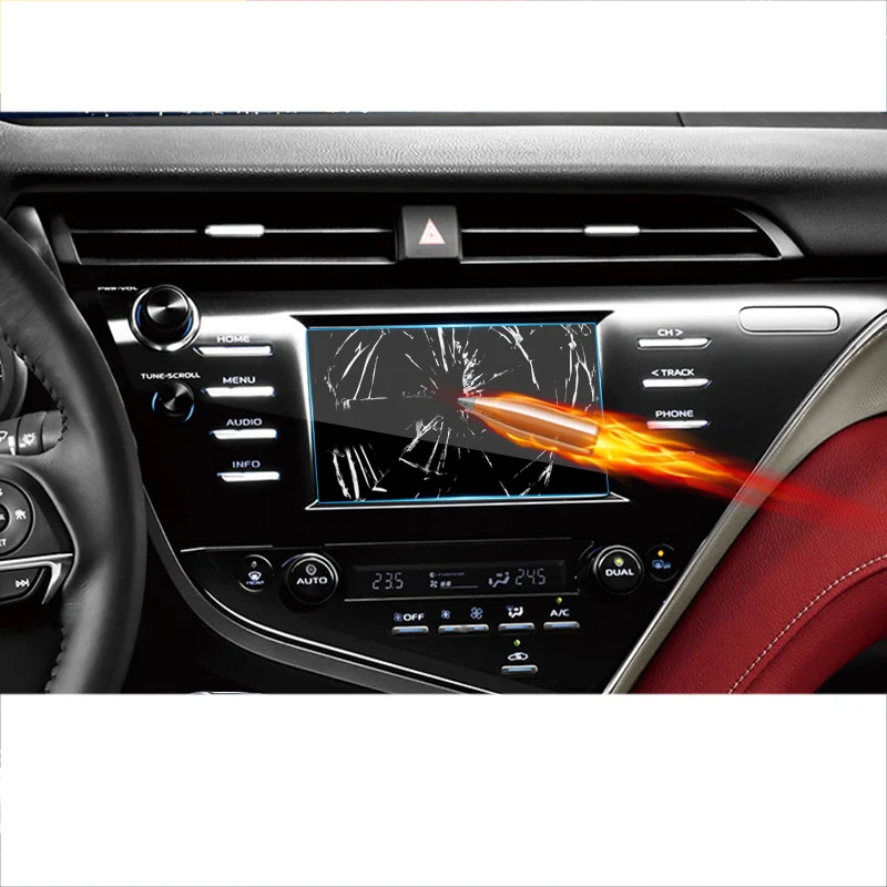 

8 Inch Car Navigation Screen GPS Tempered Film Protector Sticker for Toyota Camry 2019 2020 2021 Xv70 Accessories Auto