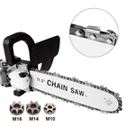 Кронштейн для цепной пилы 11,5 дюйма M10M14M16, запчасти для обновленной электрической пилы, угловая шлифовальная машина 100 125 150 для мини-цепной пилы 11,5 дюйма