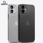 Тонкий матовый прозрачный чехол для телефона iPhone 12 Mini 11 Pro Max X XR XS Max 6 6S 7 8 Plus SE 2020 0,3 мм, тонкий мягкий жесткий чехол из поликарбоната