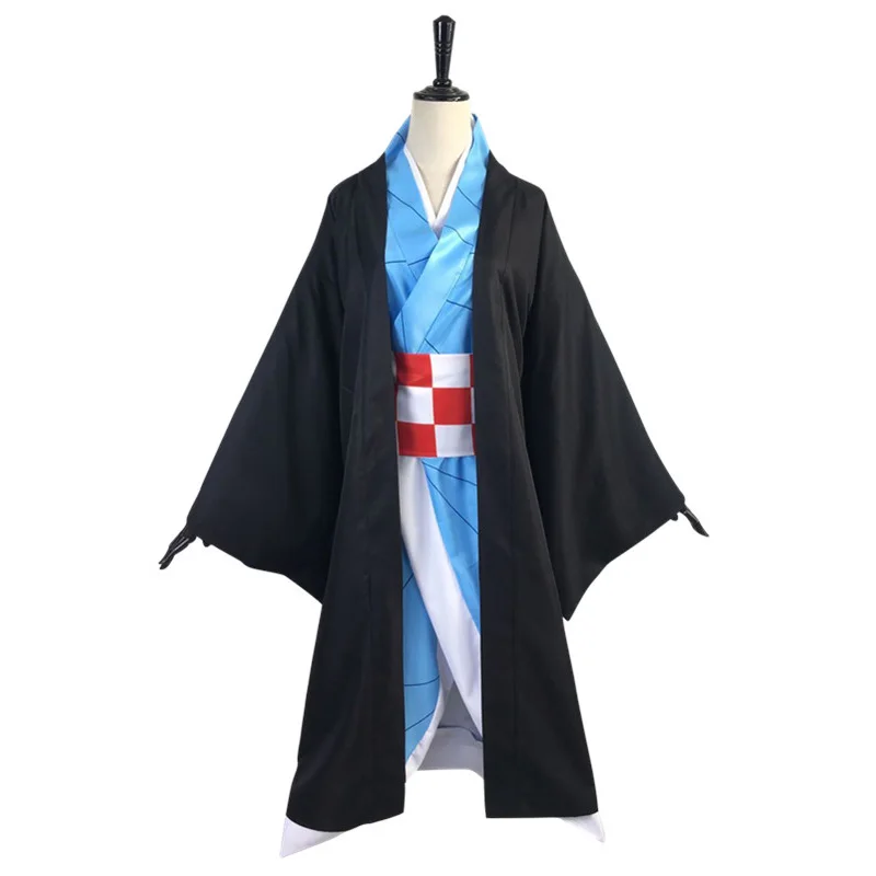 Костюм кимоно для косплея рассекающий демонов голубое кимоно|Костюмы аниме| |