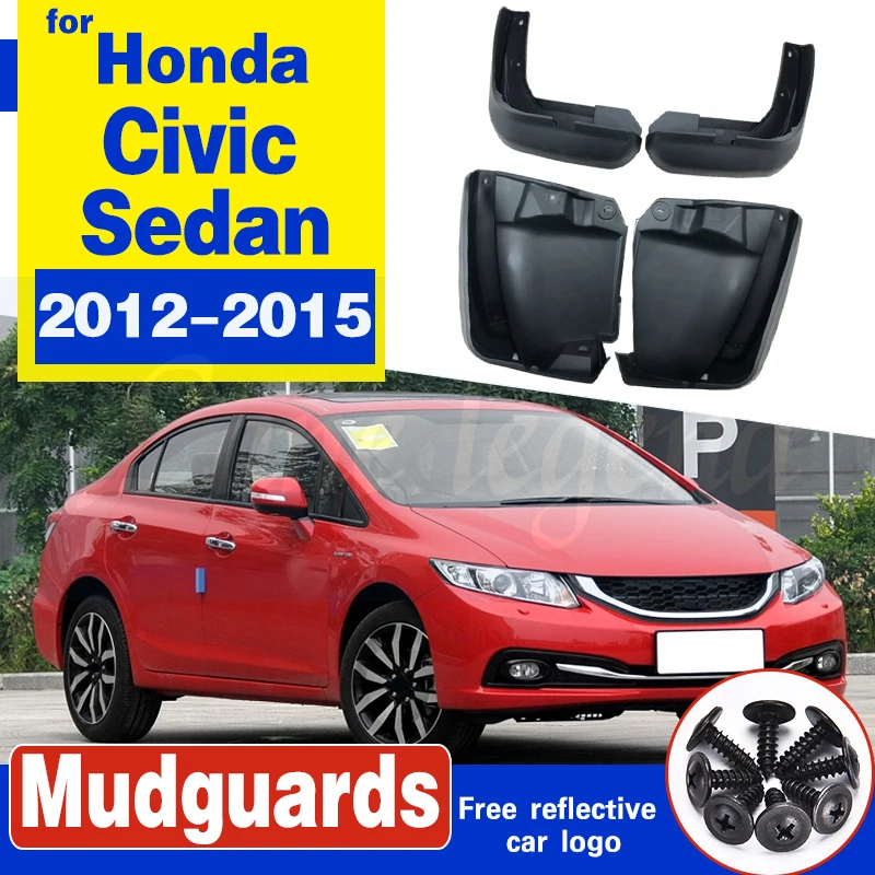 Брызговики для Honda Civic Sedan 2012 2015 брызговики передняя и задняя щитки от грязи модель