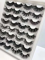 sf series1 pair 25mm super fluffy luxurious mink with box dramatic volume messy long 3d 5d 100 mink false lashes makeup