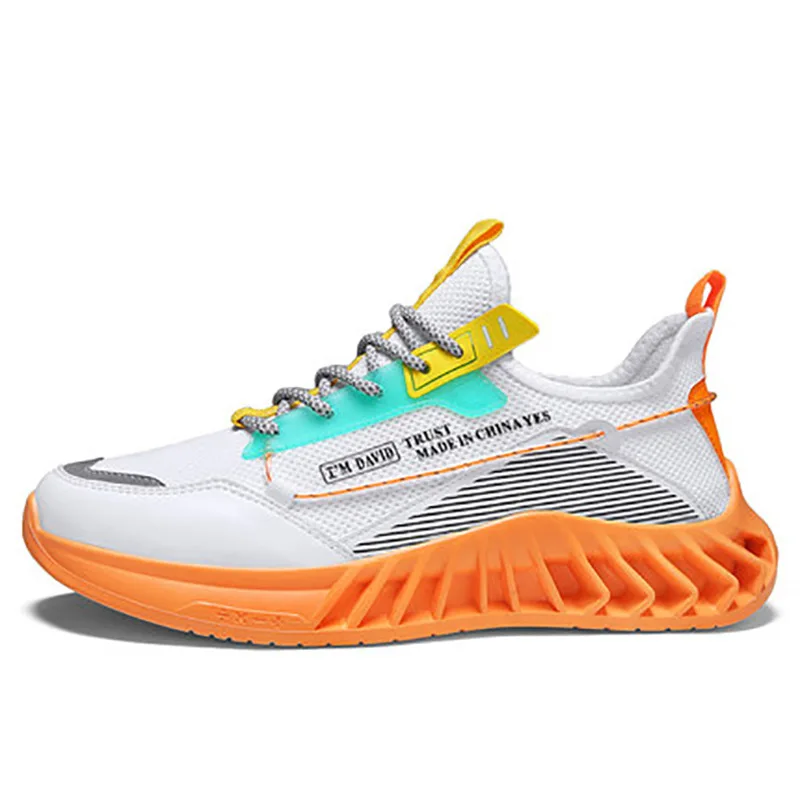 

Fly Weave Color Matching Men's Sports Shoes Mesh Quick-drying Fashion Running Shoes Spring and Summer Breathable Fitness Shoes
