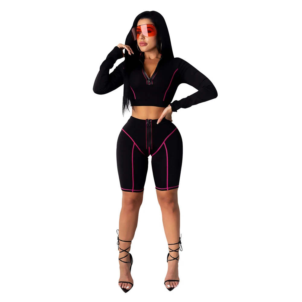 2020 летний женский комплект цветная Лоскутная футболка с длинным рукавом на