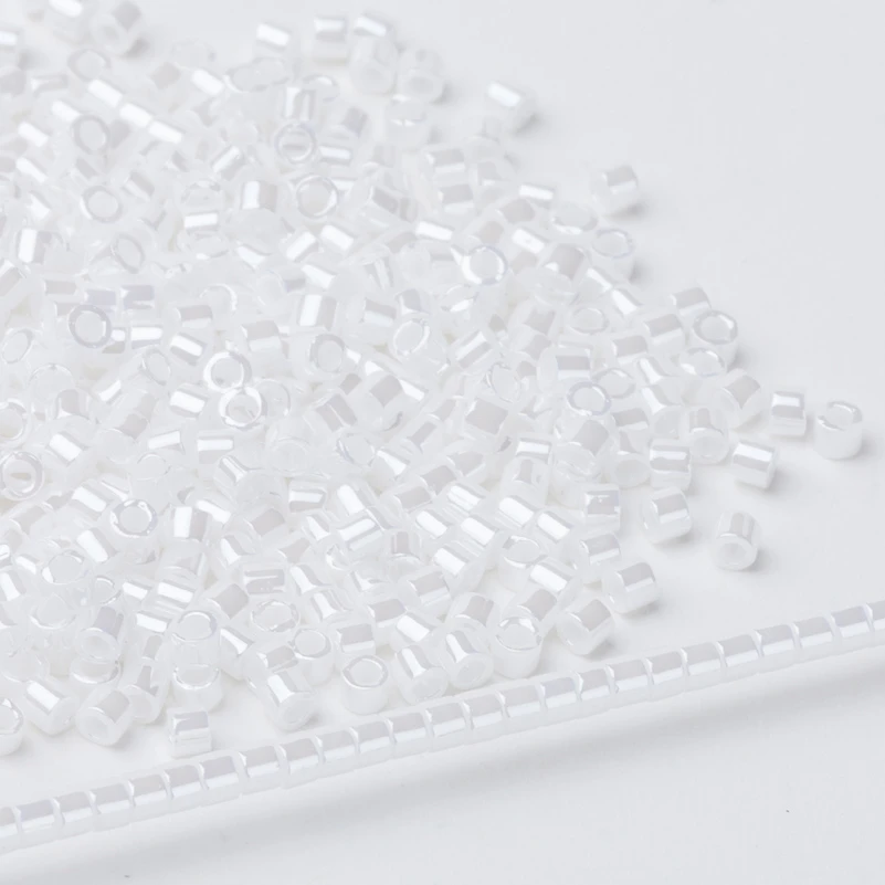 miyuki-DB201 Тайдиан Miyuki Delica Seed Bead 11/0 для Broderie De Perles Francaises непрозрачный белый DB200 1,6x1,3 мм около 1000 штук - Цвет: miyuki-DB201