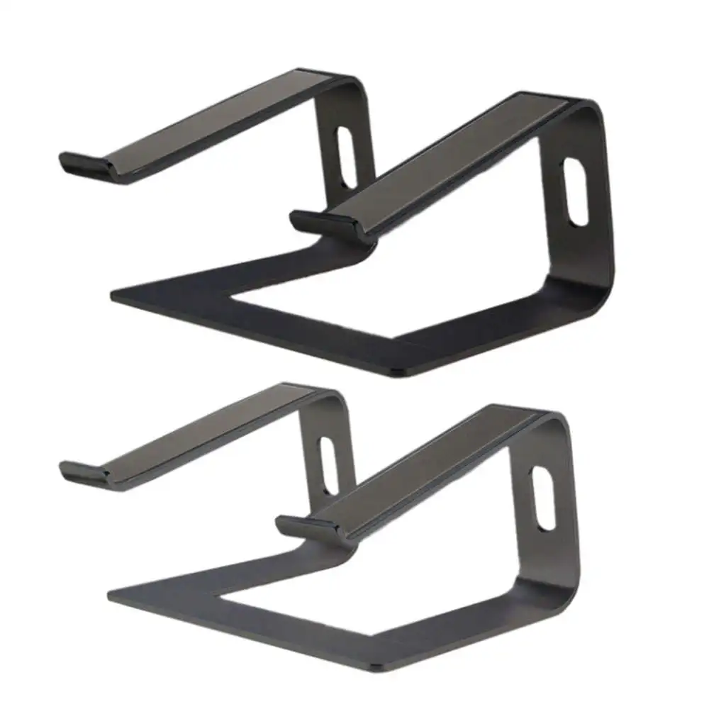 

Подставка для ноутбука, Алюминиевая Эргономичная с резиновыми прокладками, нескользящая портативная съемная подставка для настольного ко...