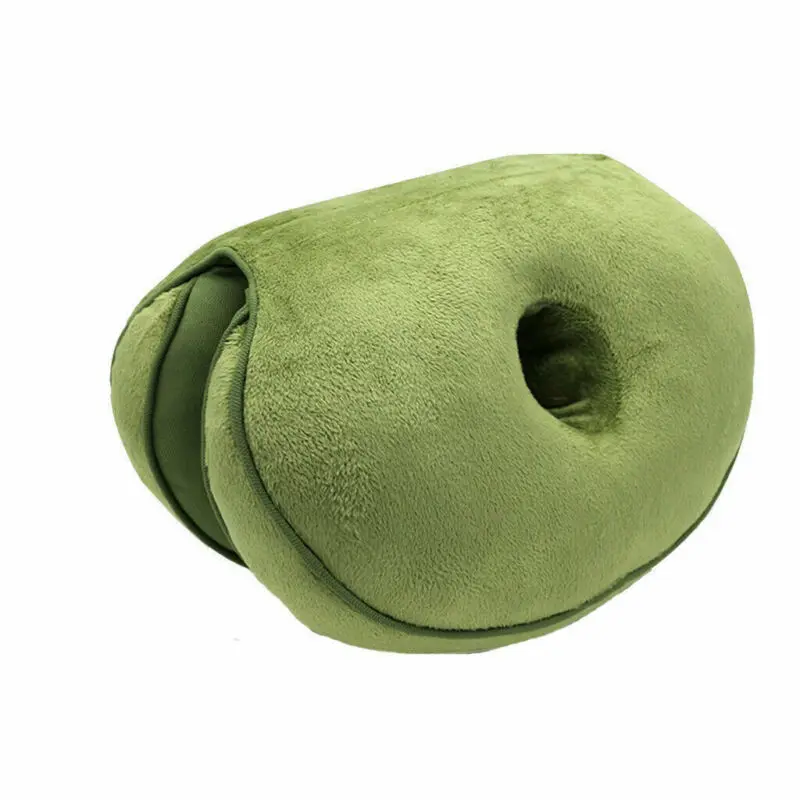 Army Green Двойная комфортная Подушка, подтяжка бедер, подушка для сидения, коррекция осанки, облегчение боли, поддержка, подушка, новинка - Цвет: Army Green
