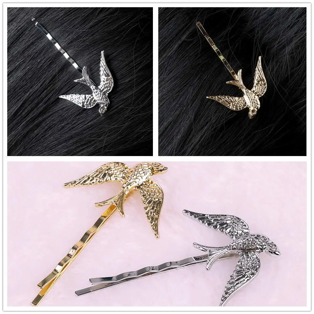 Заколка для волос с птицей и ласточкой милая заколка девочек модные заколки