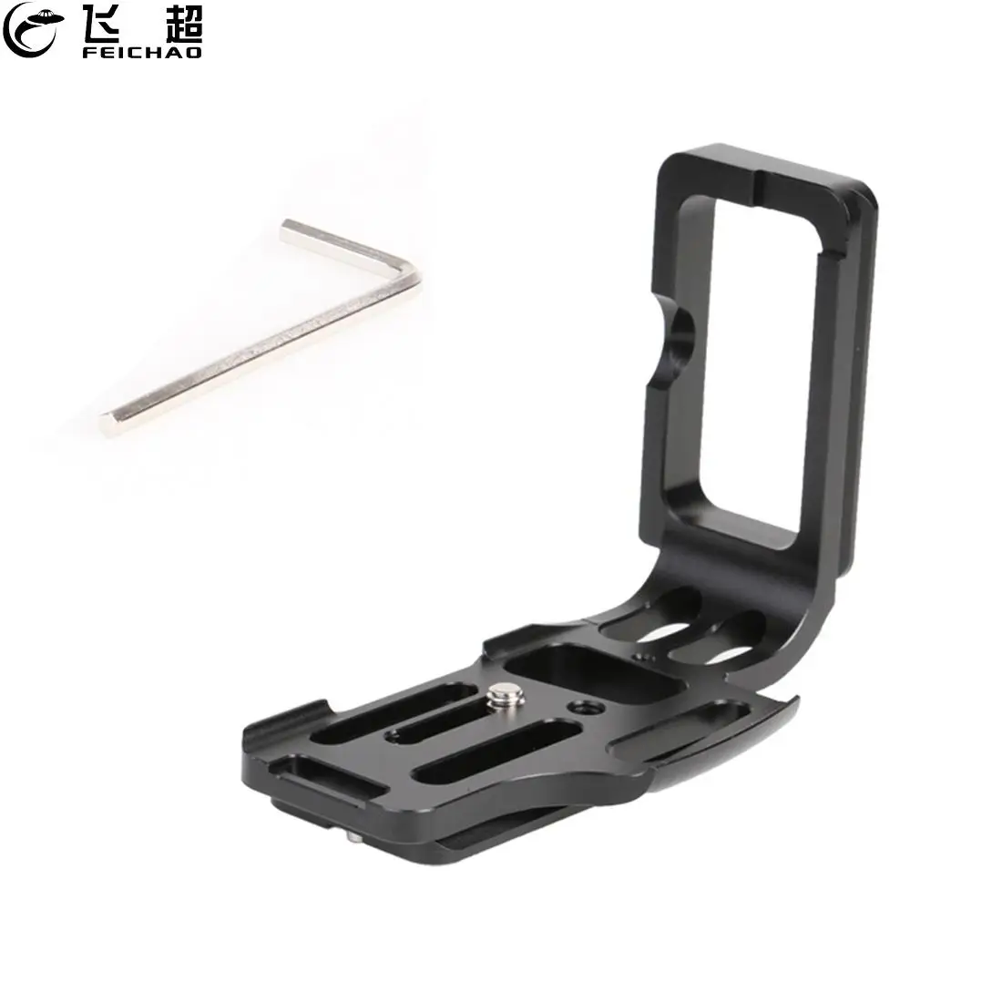 

Vertical Shooting Quick Release L Plate Extended Bracket Hand Grip Holder for Nikon D800 D800E D810 Camera Tripod Head Baseplate