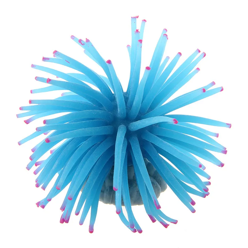 Аквариумный аквариумный искусственный цвет украшение синий цвет|Декорации| |