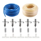 5 м шланг с комплектом поилки для кролика автоматическая поилка для кролика соска для подачи воды морская свинка питьевой фонтан товары для кормления домашних животных