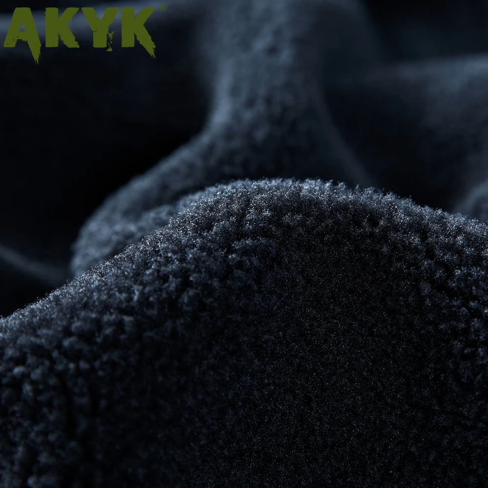 AKYK 2019 new winter Lapel men's cotton jacket loose large casual pure cotton coat