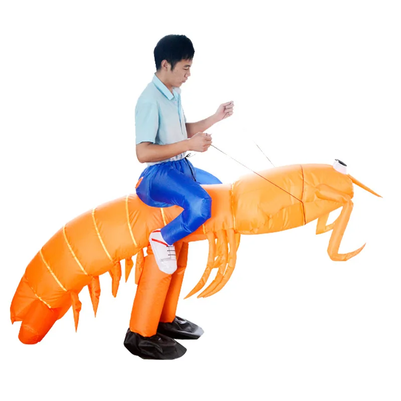 

Exotic Inflatable Cosplay Party Costumes Leather Shrimp School Activities Atmosphere Toys Makeup Halloween Birthday Easter