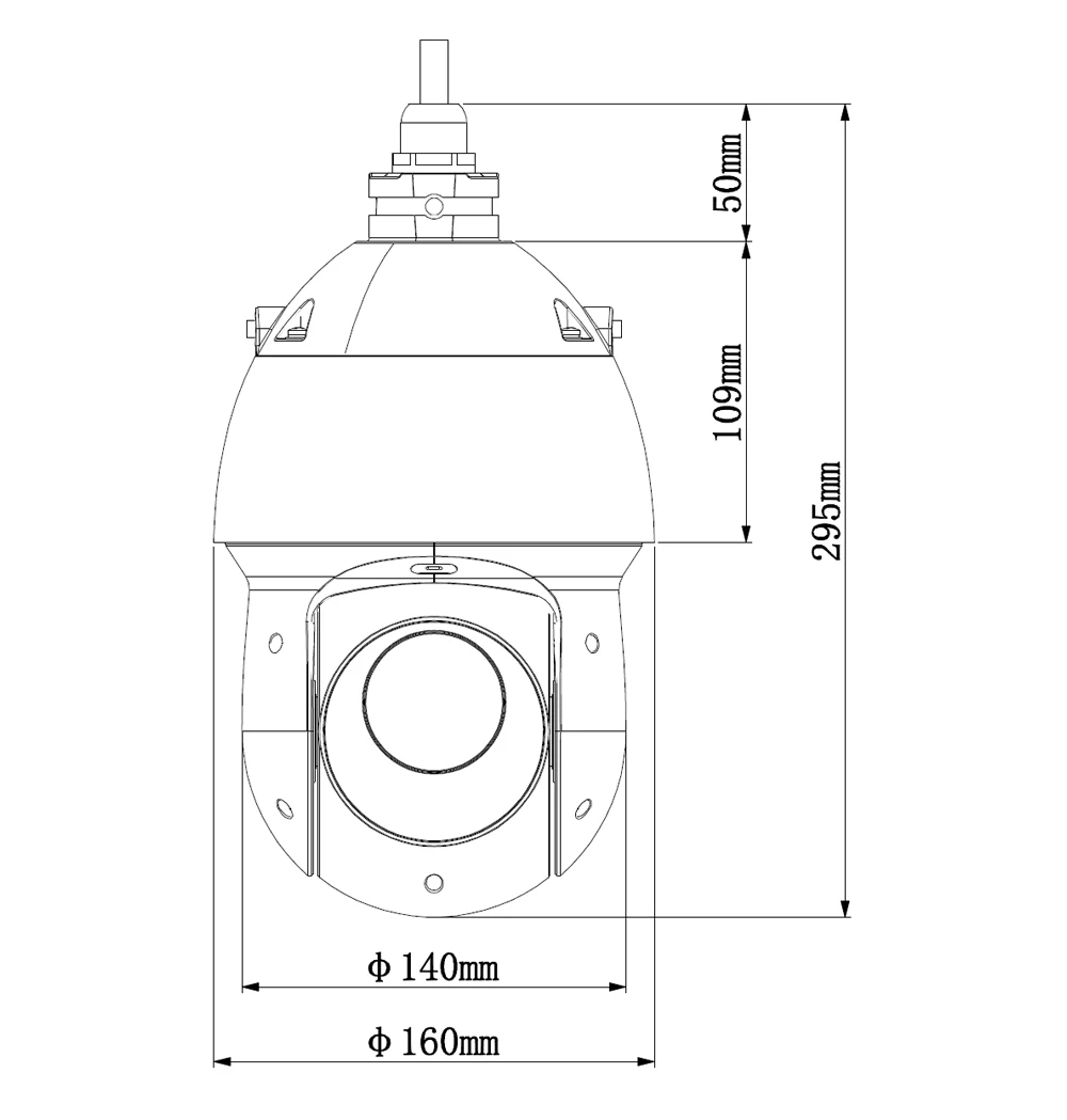 Dahua 2MP 25x Starlight IR PTZ сетевая IP камера SD49225T-HN высокоскоростная IP купольная камера 16X цифровой зум IP66 водонепроницаемый