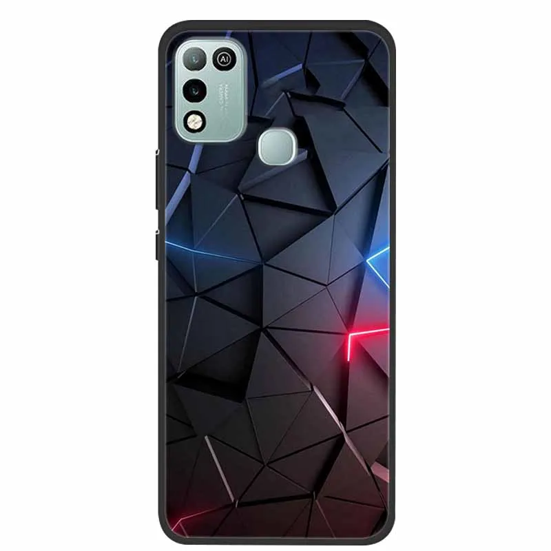 case for infinix hot 10 play luxury silicone tpu soft phone cover for infinix hot 10 play x688c funda fashion shell coque bumper free global shipping