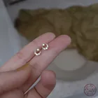 Серьги-гвоздики женские из серебра 925 пробы, с паве из кристаллов