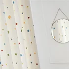 Современный мультфильм Радуга Цвет Точка полу-затенение занавески корейские кремовые занавески для гостиной Детская спальня тюль на заказ #4