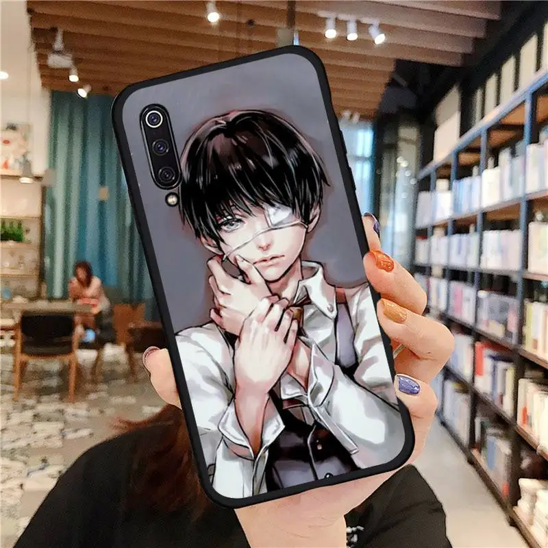 

FHNBLJ Tokyo Ghoul Anime Soft Silicone Black Phone Case For Xiaomi Redmi 7 9t 9se k20 mi8 max3 lite 9 note 8 9s 10 pro