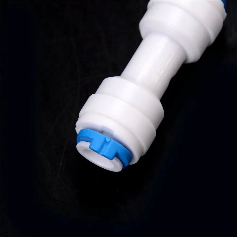 

1PCS 1/4" Equal Straight Tube OD Quick Connection Fittings Aquarium RO Water System Pipe Connector