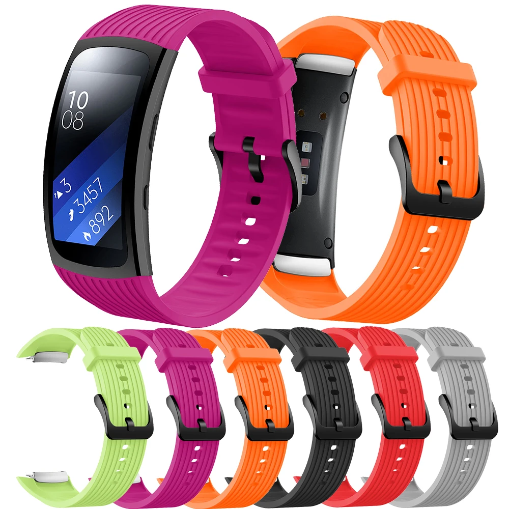 High Quality Sport Silicone Watch Band Strap For Samsung Galaxy Gear Fit2 Rubber Replacement Belt Fit 2 SM-R360 |