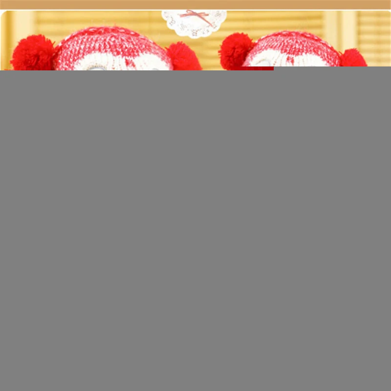 

2020 Warm Beanies Hat For Girl Ring Scarf Pompoms Winter Hats Knitted Caps Scarf 2 Pieces Fashion Winter Hat Scarf Set For Child