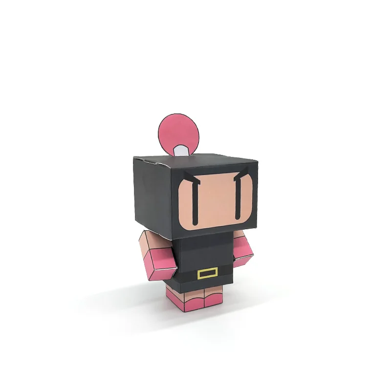 Bomberman мини складной резак без клея Милая 3D бумажная модель бумажное ремесло