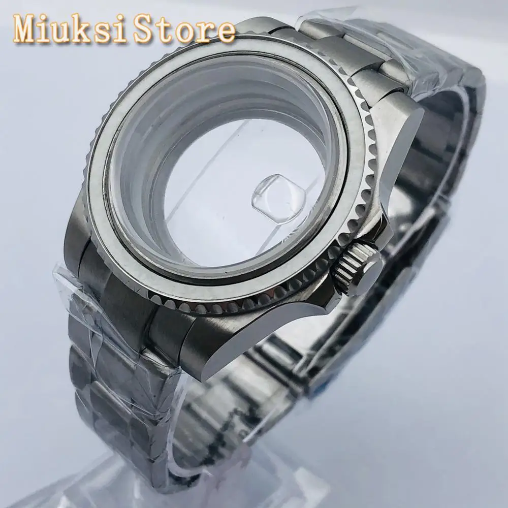 

40mm sterile case transparent case back sapphire glass fit NH35 NH36 ETA 2836 Miyota 8205 8215 821A Mingzhu DG2813 3804 movement