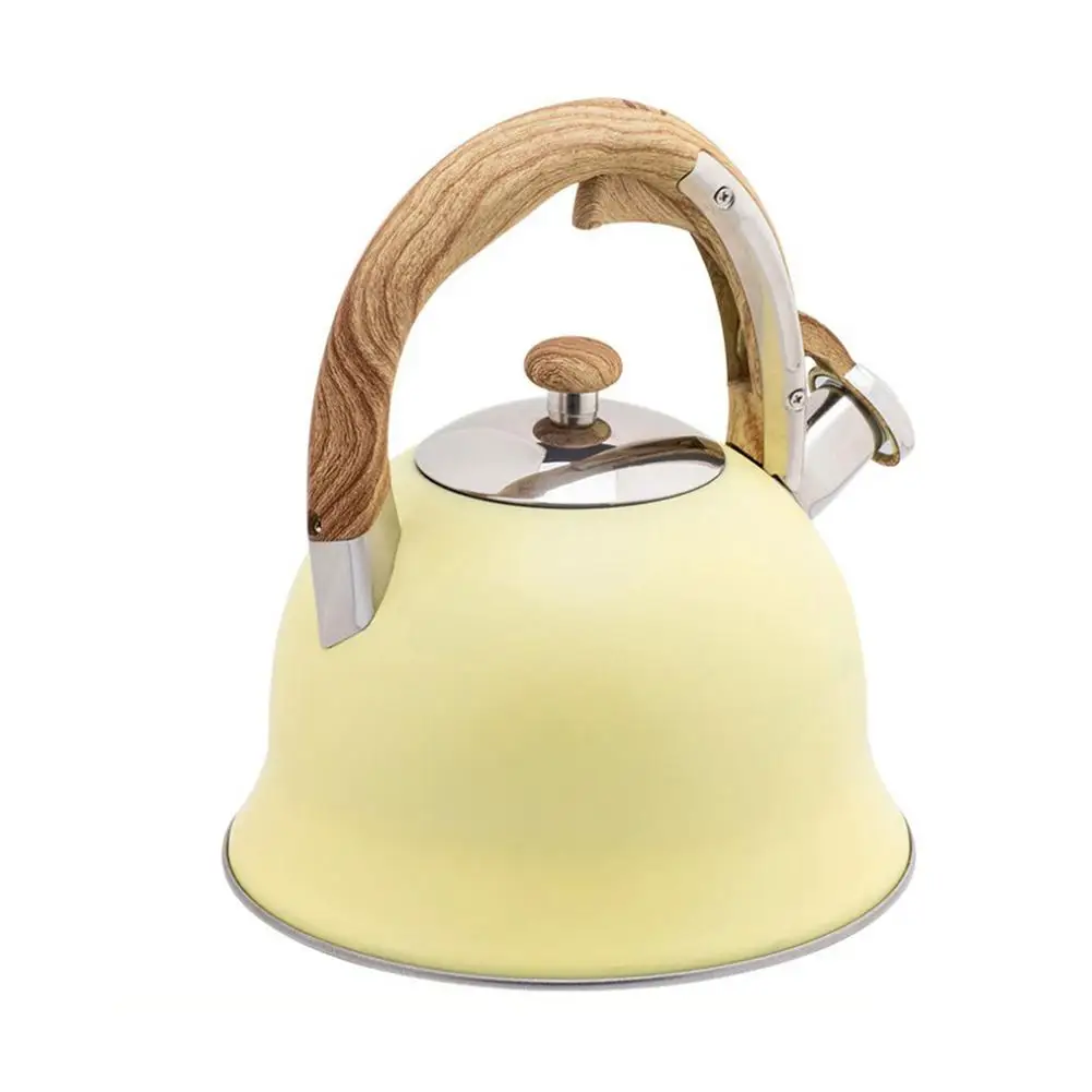 

Чайный чайник со свистком из нержавеющей стали, чайный чайник для варочной панели, индукционная плита, 3,7 кварт, чайник со свистком, быстрая ...