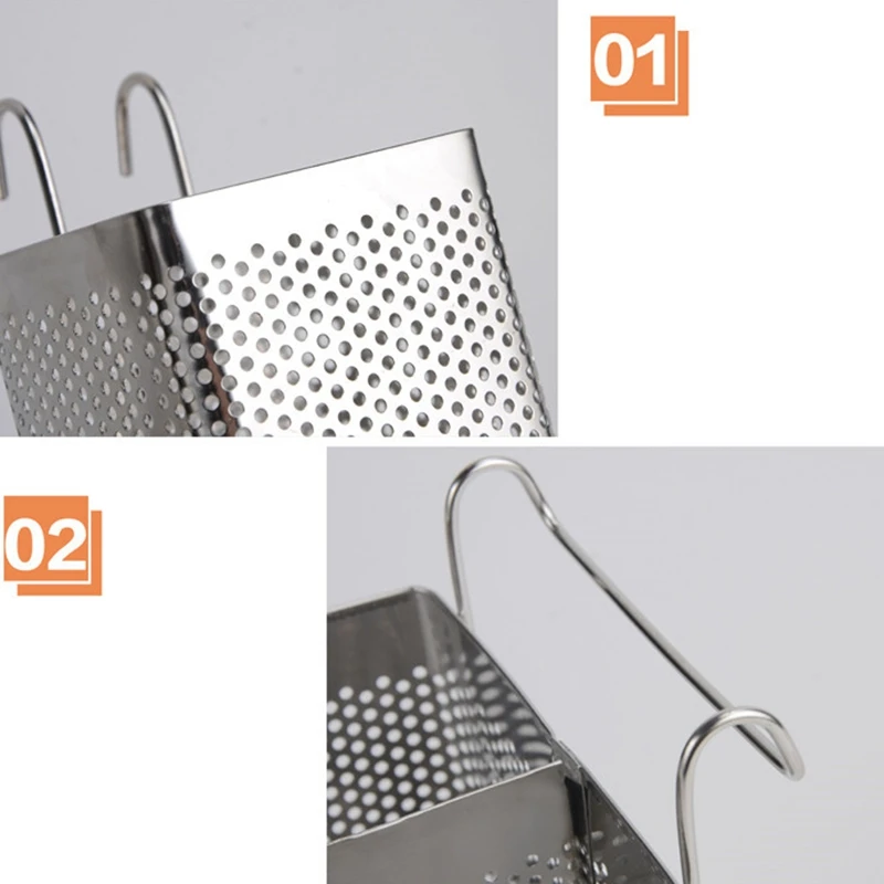 Кухонная утварь палочки для еды перфорированный держатель коробка с крючком