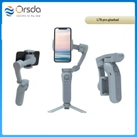 orsda l7bpro 3 axis anti shake handheld gimbal wireless bluetooth video recor smartphone stabilizer support universal adjustable