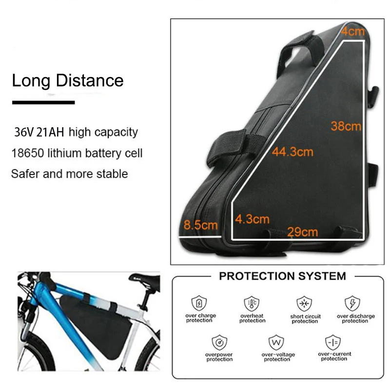 36V500W Ebike Conversion Kit 20'✦'&#x27700C Electric Motor Wheel 21AH Battery Bicycle E Bike kit Bicicleta Electrica |