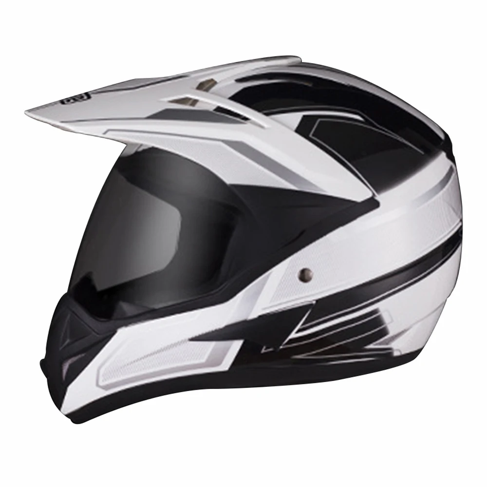BYE moto rcycle шлем moto cross шлем casco moto rbike гоночный Мото шлем Байкер Полнолицевые Шлемы ECE DOT сертификация - Цвет: BYE DP-908-White BK