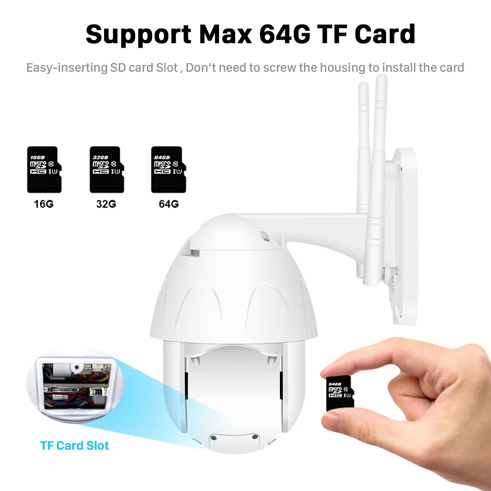 Ip-камера видеонаблюдения 2-мегапиксельная Yoosee Wi-Fi аудио скоростная купольная PTZ