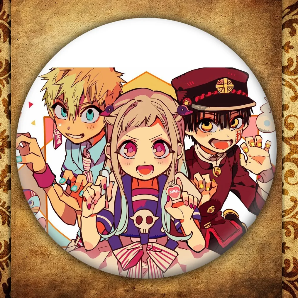 20 см аниме Jibaku Shounen Hanako kun x Yashiro Nene Симпатичные значки Pin 6 штук школьный рюкзак