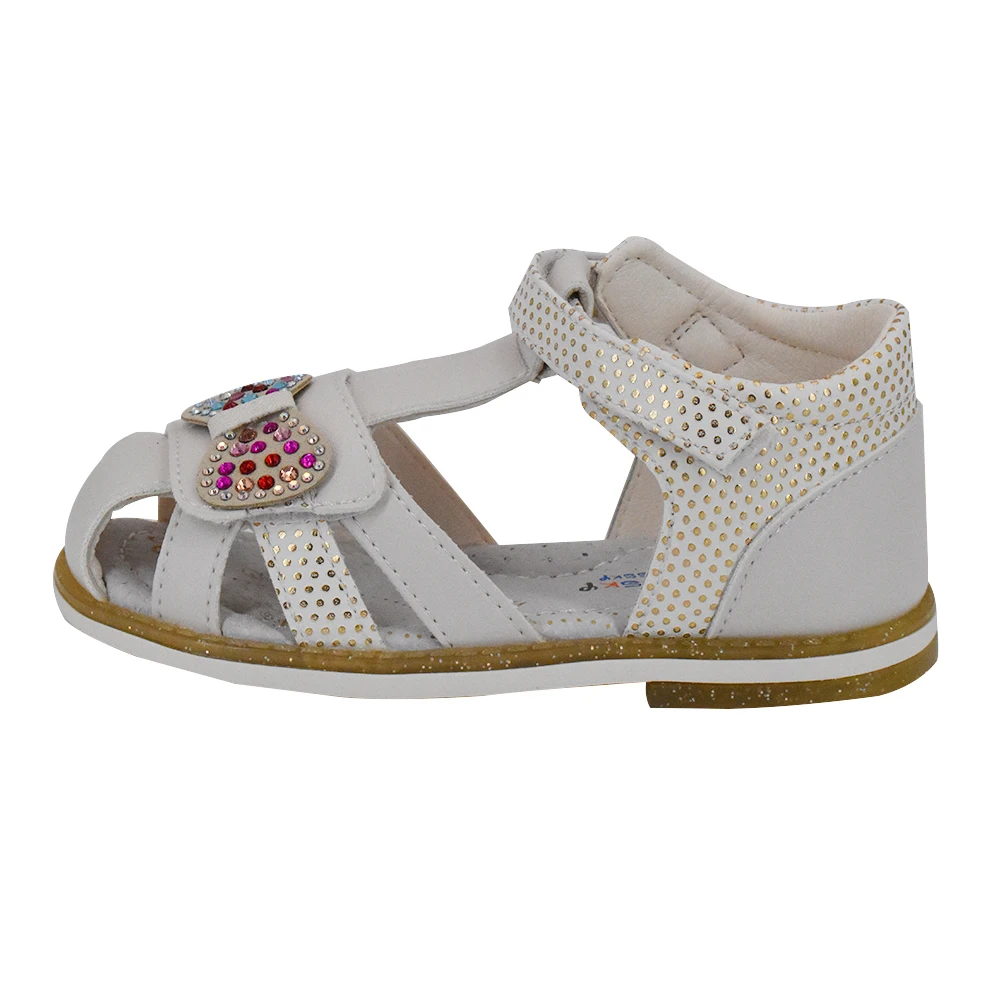 BESSKY/Белая детская летняя обувь летние сандалии для девочек принцессы из ПВХ с