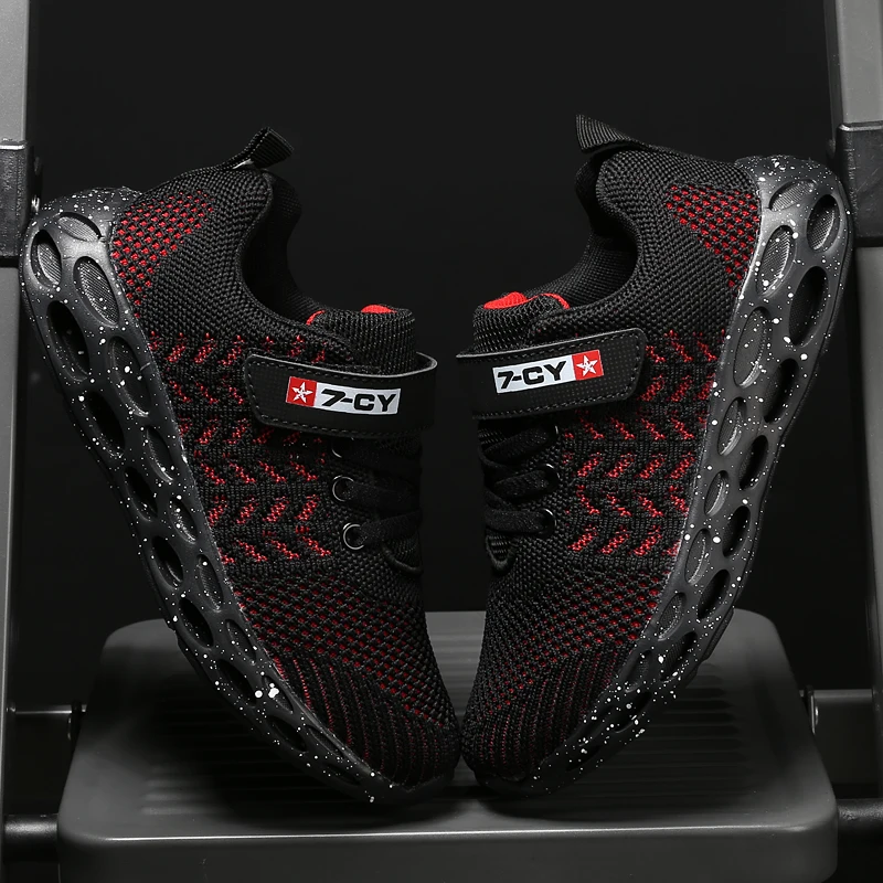 Осень 2019 г. Новая повседневная детская обувь легкая дышащая мягкая для мальчиков