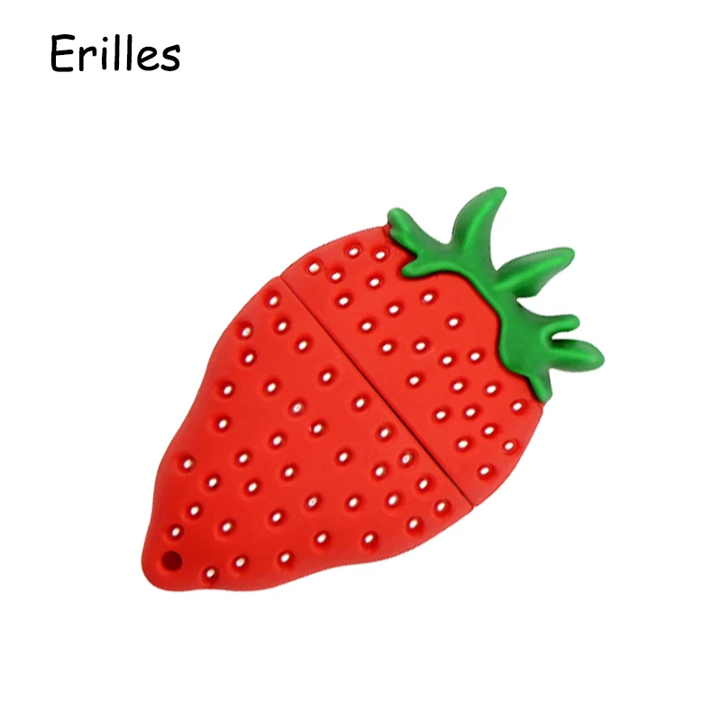 Silicone strawberry usb flash drive 2.0 disk 16GB 32GB 64GB 128GB memory stick pen 4GB 8GB thumbdrive | Компьютеры и офис