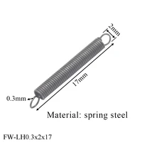 manufacture custom stainless steel extension spring wire diameter 3mm small coil spring with hook