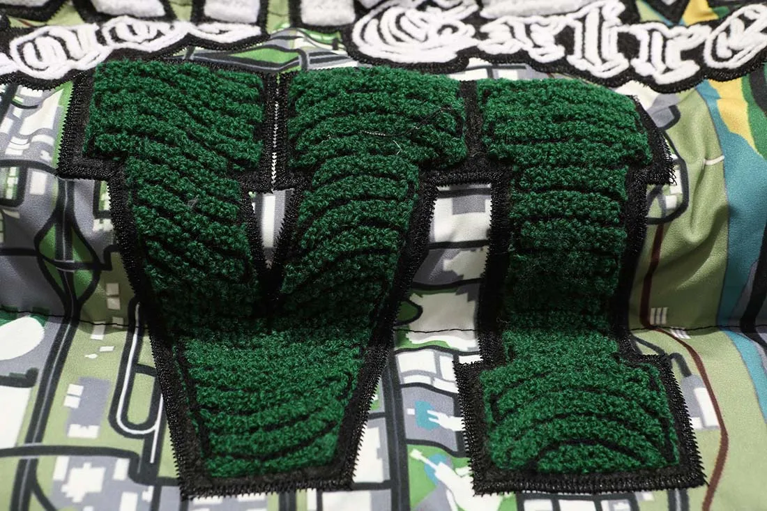 ATSUNNY Oversize Fashion cotton Coat Map digital print jacket stuffed cotton bread suit jacket Thicken Autumn and winter clothes