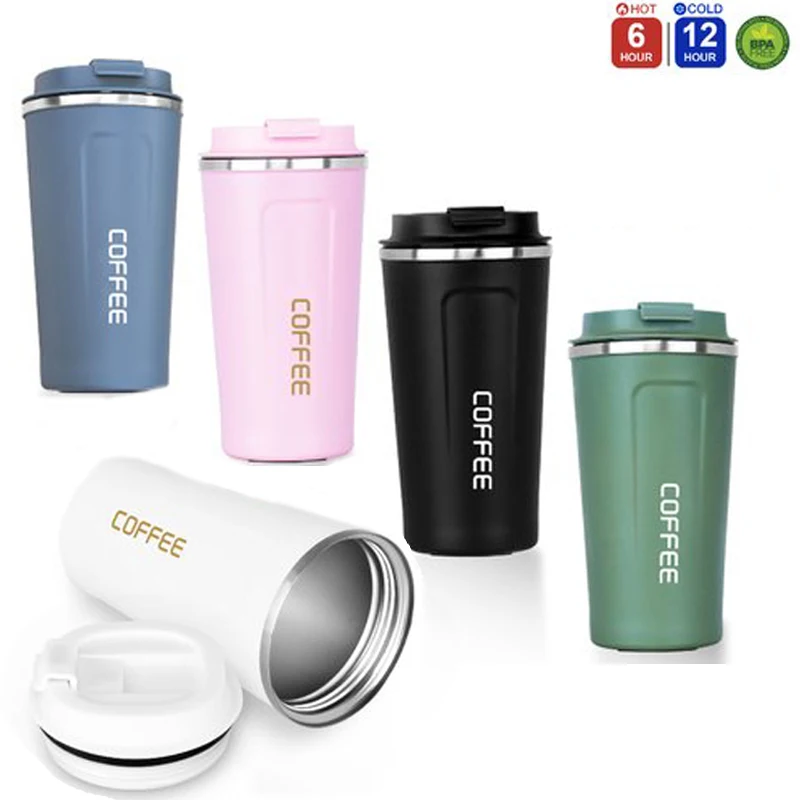 

500Ml Stainless Steel Coffee Thermos Mug Portable Car Vacuum Insulated Flasks Travel Thermo Cup Water Bottler Thermocup