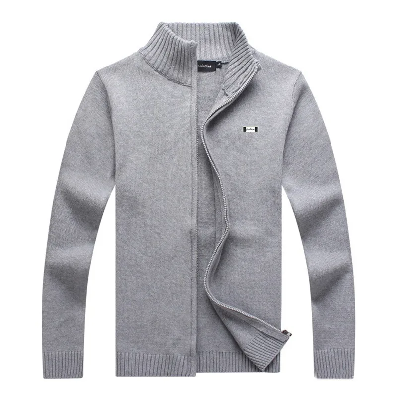 

Autumn winter men sweaters knitted zipper cardigan male Top quality famous brand clothing christmas 100% cotton sweater M-3XL