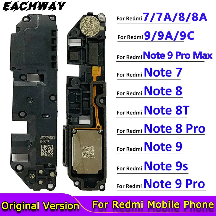 

Loudspeaker For Xiaomi Redmi Note 8T Loud Speaker Buzzer Ringer Redmi 7 7A 8 8A 9 9A 9C 9T Note 8 9 9S 7 Pro Max 9T Flex Cable