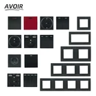 Электрические розетки Usb для высветильник еля света, с матовой панелью выключатель света розетка розетки электрические кнопка кнопочный телефон кнопка включения розетки и выключатели переключатель кнопки диммер 220 v