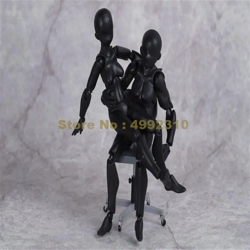 Человек и женщина тело человека подвижная diy живопись черная коллекция действий