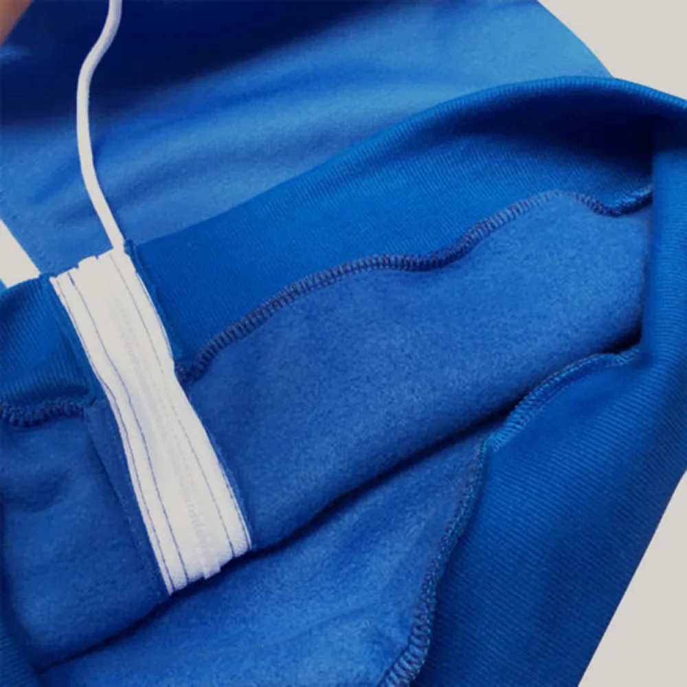 Men Women Cosplay Blue Fleece Hooded Jacket Costume Warm Sport Coat Jackets Casual Sporting Big Size Y11.4 | Мужская одежда