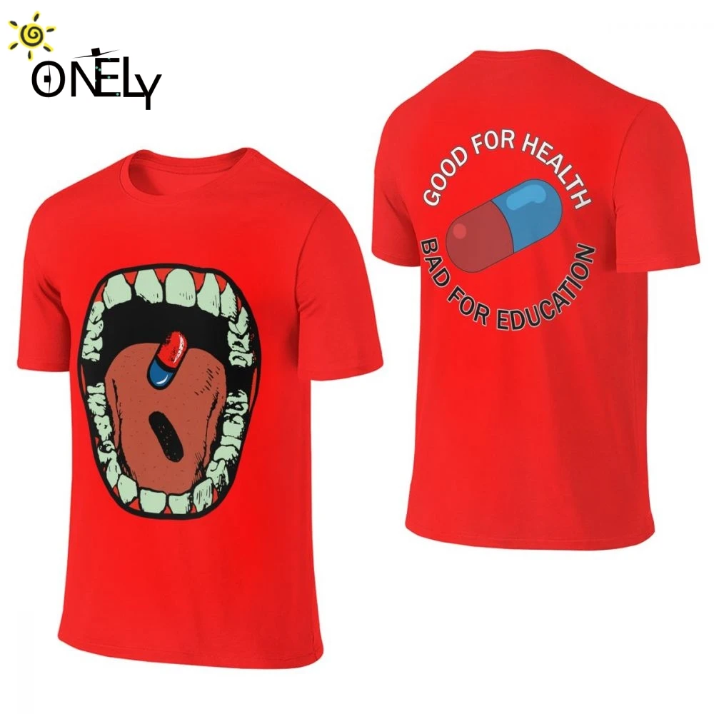 Японская футболка с рисунком аниме Akira в виде таблетки унисекс из натурального