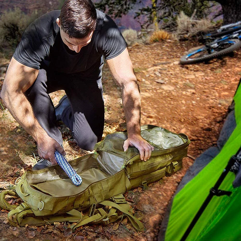 

45L Camouflage Army Backpack Men Military Tactical Bags Assault Molle Backpack Hunting Trekking Rucksack Waterproof Bug Out Bag