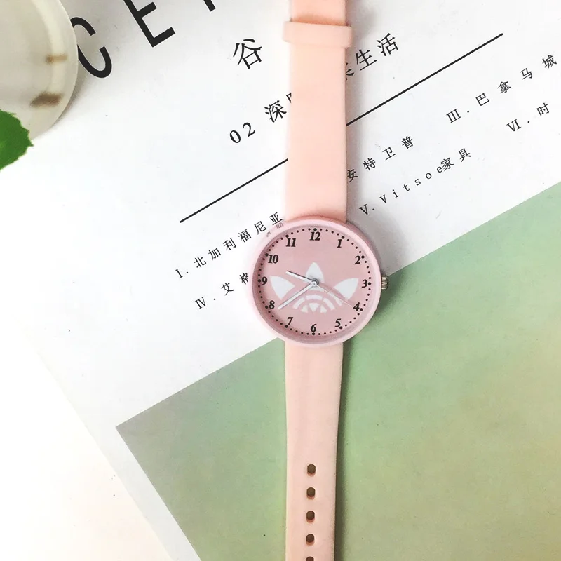 Модные простые детские часы спортивные фирменные Силиконовые кварцевые